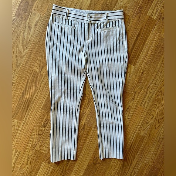 Anthropologie Black and White Striped Women’s Dress Pants - US 6 - Picture 4 of 7